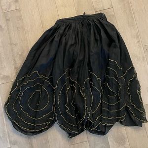 Very rare vintage Chantal Thomas design silk skirt. Made in France.